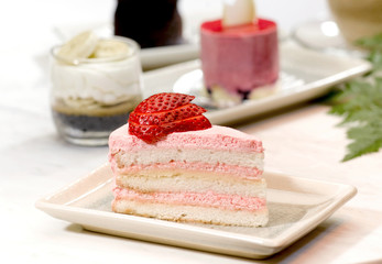 Strawberry cheesecake.