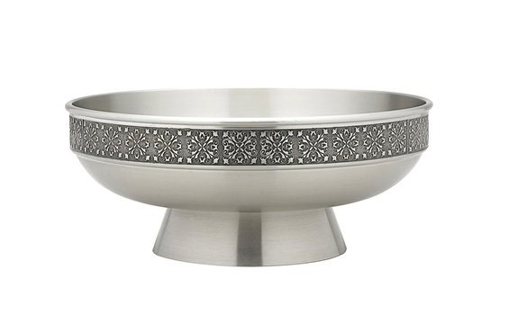 A Luxury Pewter Salad Bowl