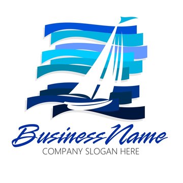 boat  yacht logo business