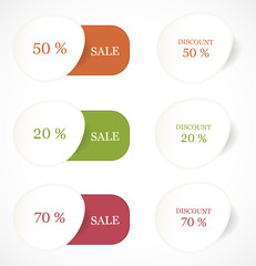 Discount labels and stickers