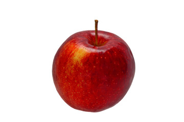 Red ripe apple isolated on white background
