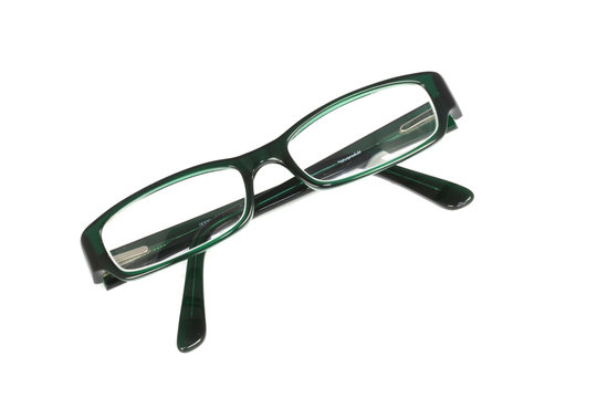 Modische Brille in gr&uuml;n