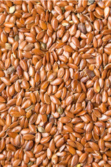 Fototapeta premium Flax seeds background