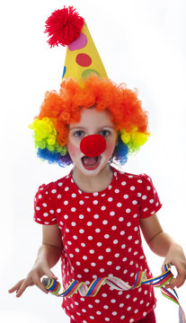 clown isolated on white background