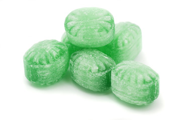 Green mint candy