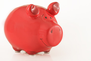 rotes Sparschwein