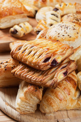 Puff pastry with jam filling