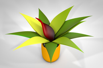 3D render, plant