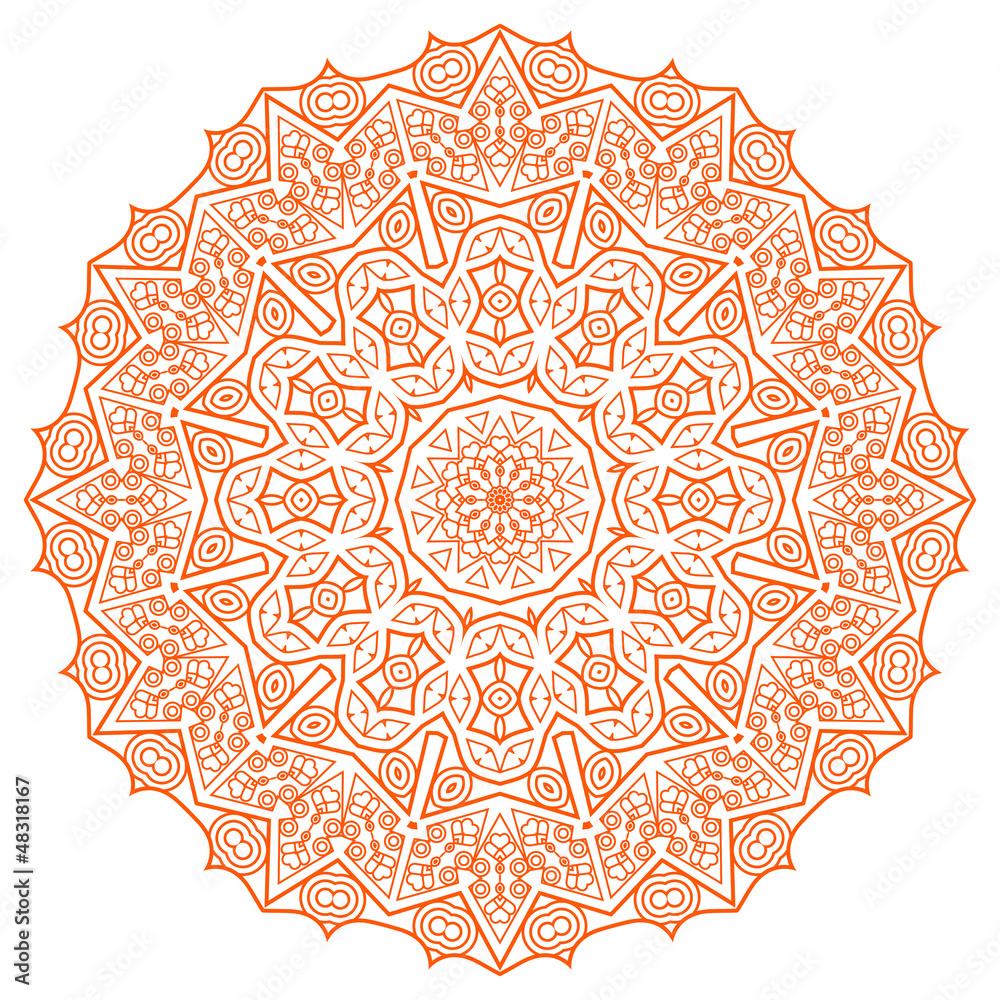Aufkleber vector round decorative design element