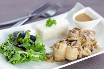 paupiettes de veau riz et champignons 2