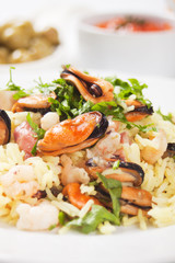 Seafood risotto