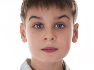 portrait of 8 years old boy