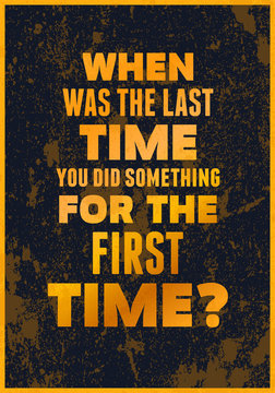 Typography vector motivational illustration.