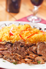 rice with meat