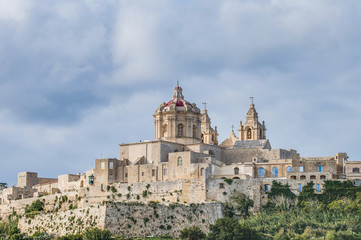 Obraz premium Saint Paul's Cathedral in Mdina, Malta