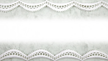Paper with lacy border