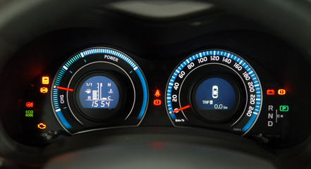 hybrid car dashboard