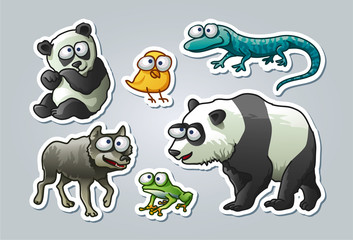 Fototapeta premium Cartoon animals