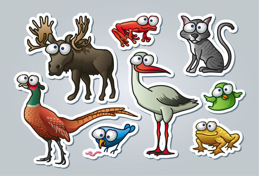 Cartoon animals