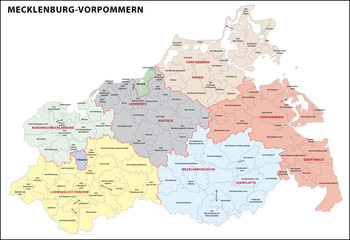 Mecklenburg-Vorpommern Landkreise