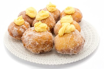 Krapfen with the cream