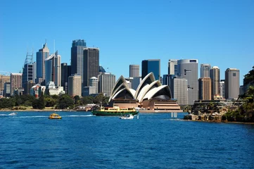 Deurstickers Uitzicht op het Sydney Opera House. Sydney, Australië © magspace
