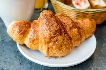 coffee and croissants