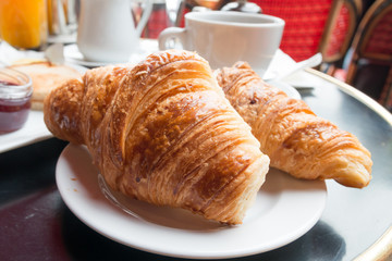 coffee and croissants