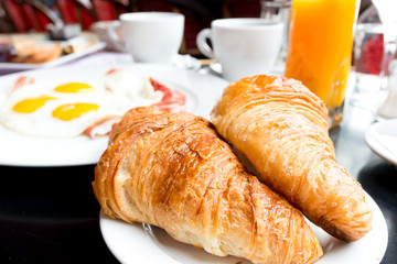 coffee and croissants