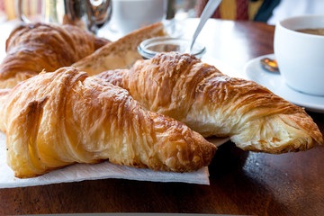 coffee and croissants