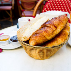 coffee and croissants