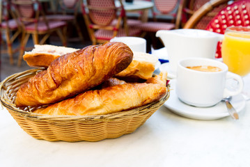 coffee and croissants