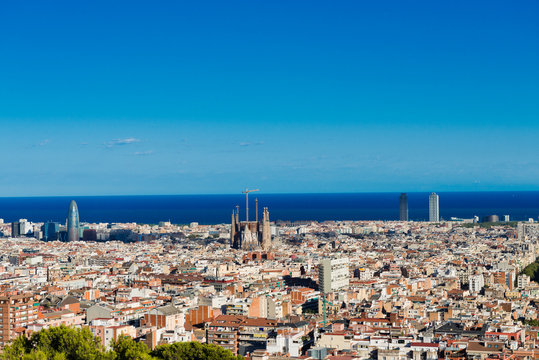 Cityscape of Barcelona. Spain.