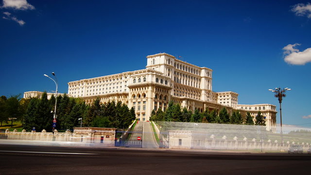 Romanian Parliament ex People's House in Bucharest, capital city