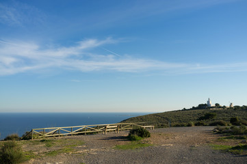 Fototapeta na wymiar Santa Pola lighthouse viewpoint