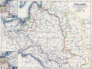 Naklejka premium old map