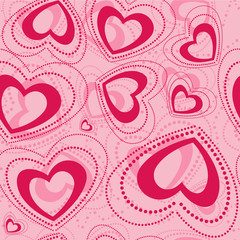 seamless pattern with hearts