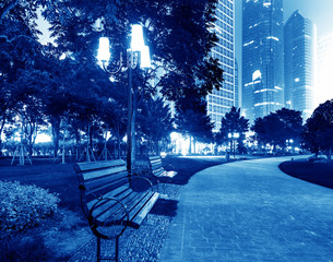The park at night