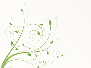 Abstract floral background with flowers