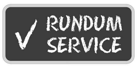Obraz premium CB-Sticker Tafel eckig RUNDUM SERVICE