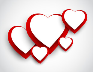 Background with hearts