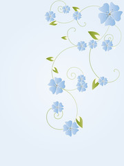 Abstract floral background with flowers