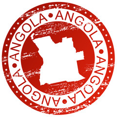 Carimbo - Angola, com mapa © Helder Sousa