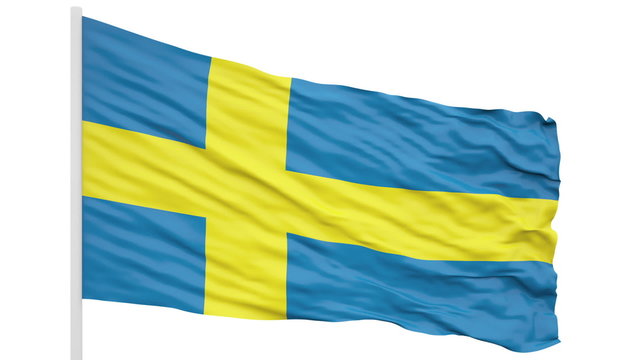 Looping of the Sweden flag