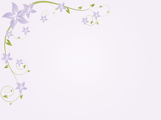 Abstract floral background with flowers