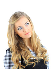 Naklejka premium Smiling business woman