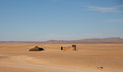 Fototapeta na wymiar Bedouin tent in desert