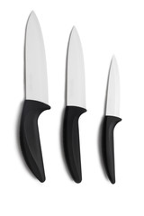 set of three ceramic knives