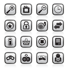 Web Site and Internet icons - vector icon set