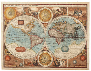 Old map (1626) - obrazy, fototapety, plakaty